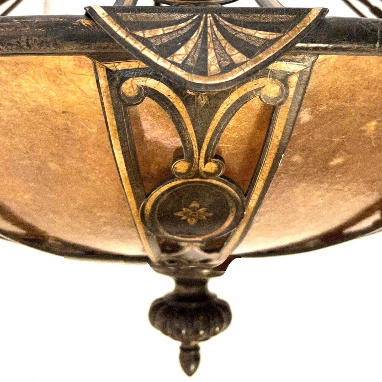Contemporary Renaissance Inspired Iron & Mica "Avignon" Pendant by Fine Art Lamps - 3