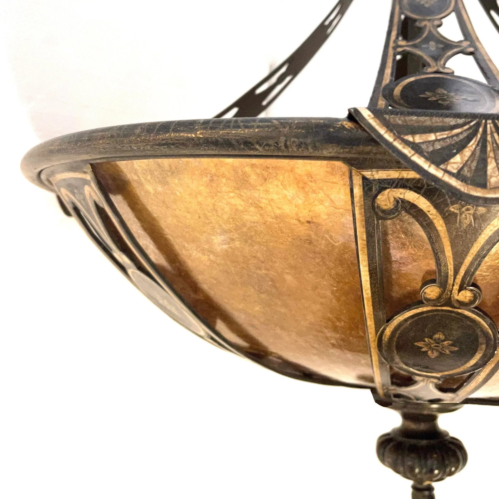 Contemporary Renaissance Inspired Iron & Mica "Avignon" Pendant by Fine Art Lamps - 5
