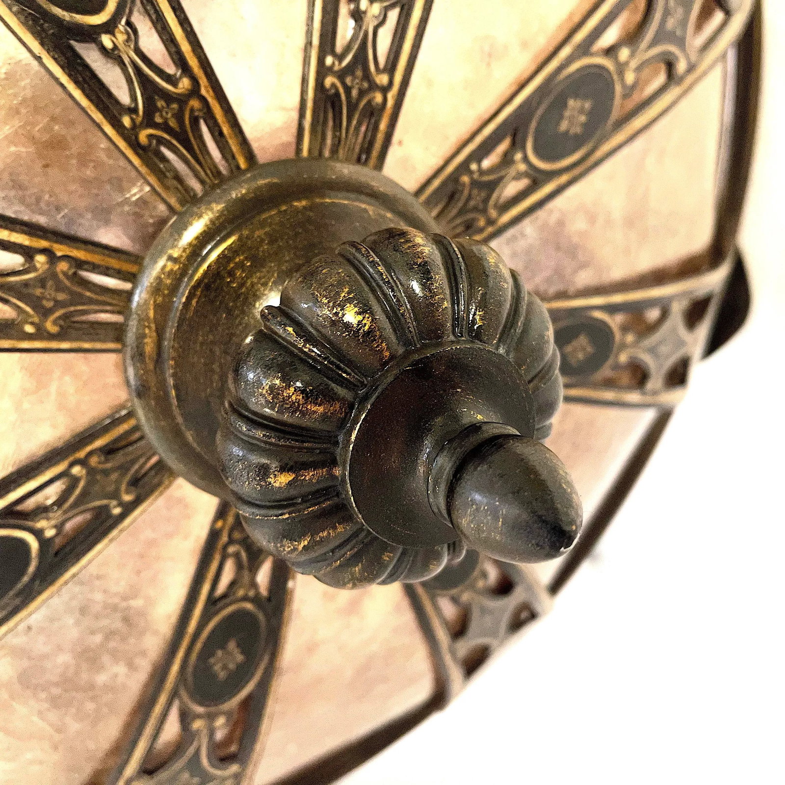 Contemporary Renaissance Inspired Iron & Mica "Avignon" Pendant by Fine Art Lamps - 8
