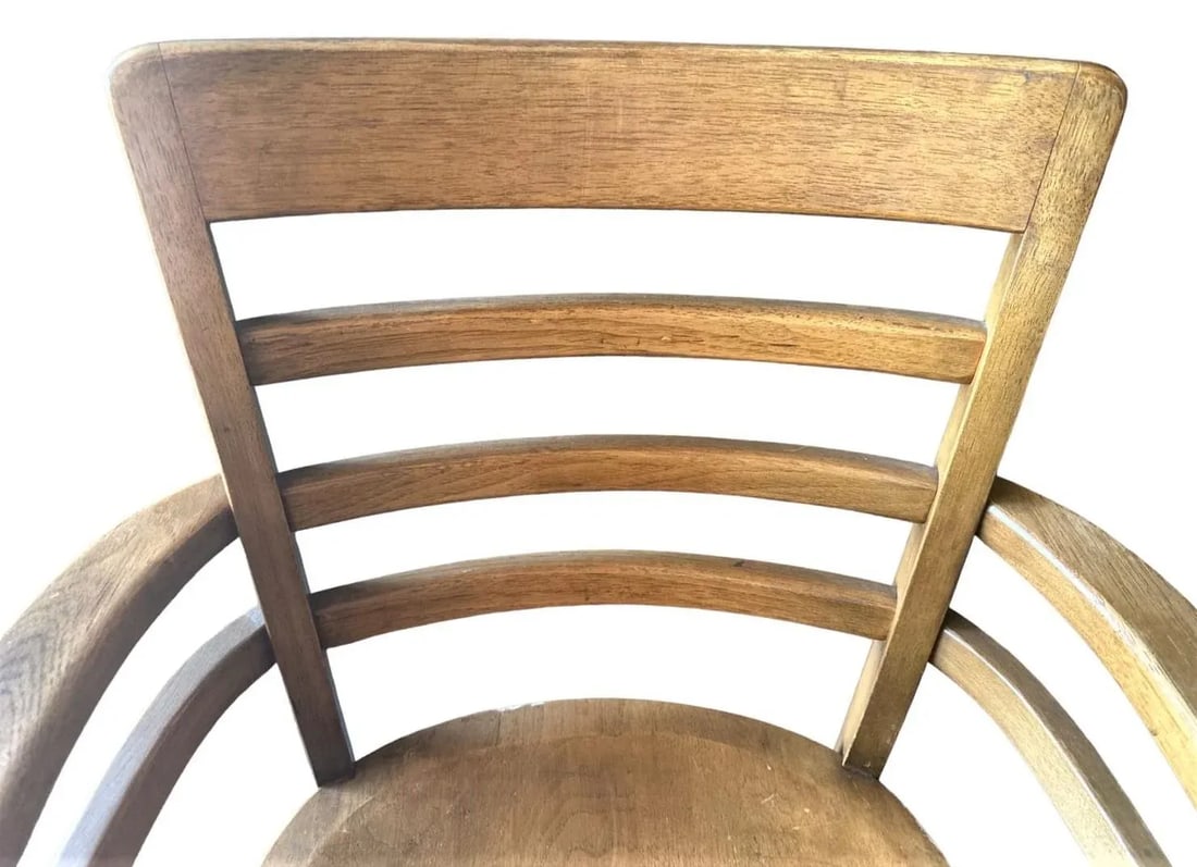 Boling Chair Company Walnut Mid 20th Century Office Chairs - a Pair - 3