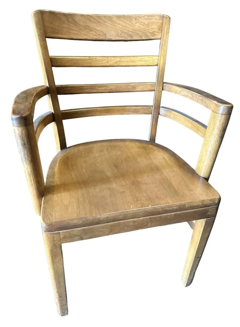 Boling Chair Company Walnut Mid 20th Century Office Chairs - a Pair - 6