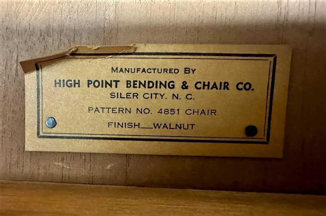 Boling Chair Company Walnut Mid 20th Century Office Chairs - a Pair - 9