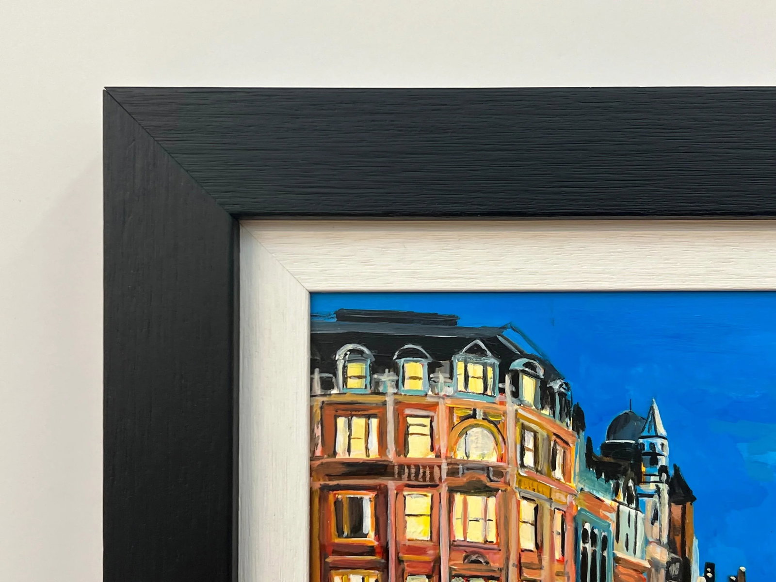 Original Painting of Big Ben From Trafalgar Square in London a Miniature Study by Contemporary Artis - 10