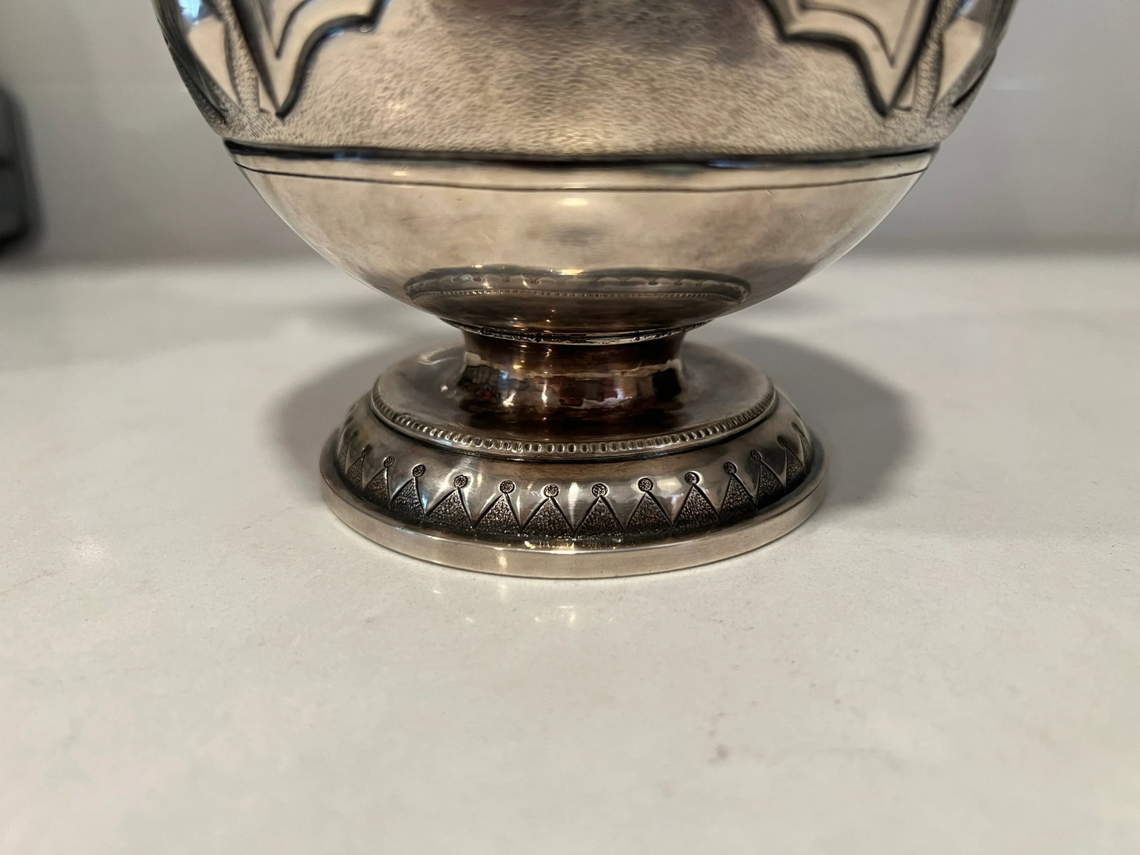American Coin Silver Balmain Regatta "Gardiner Cup" Ewer Circa 1875 - 6