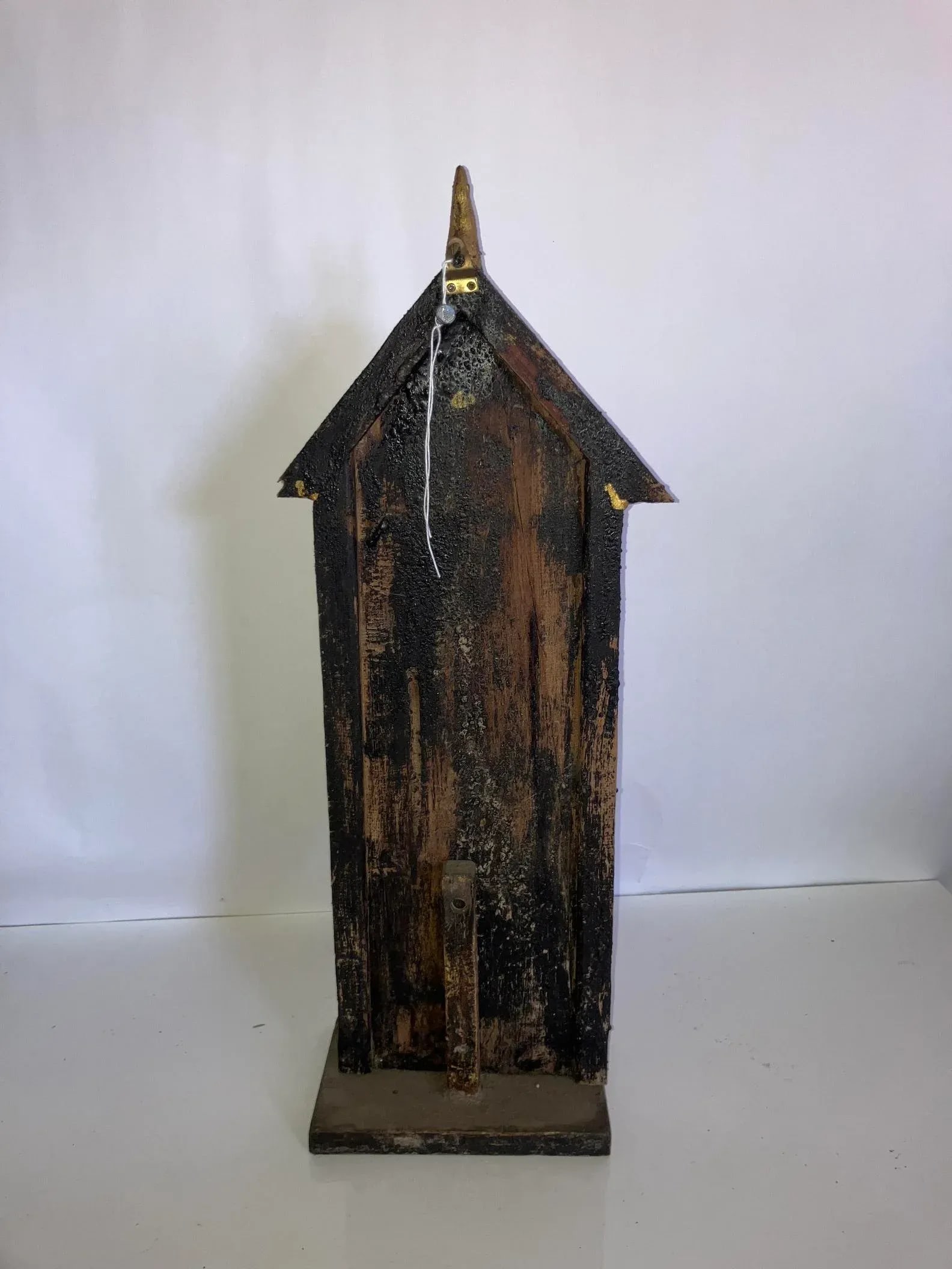 20th Century Thai Wood & Lacquer Votive Tablet - 3