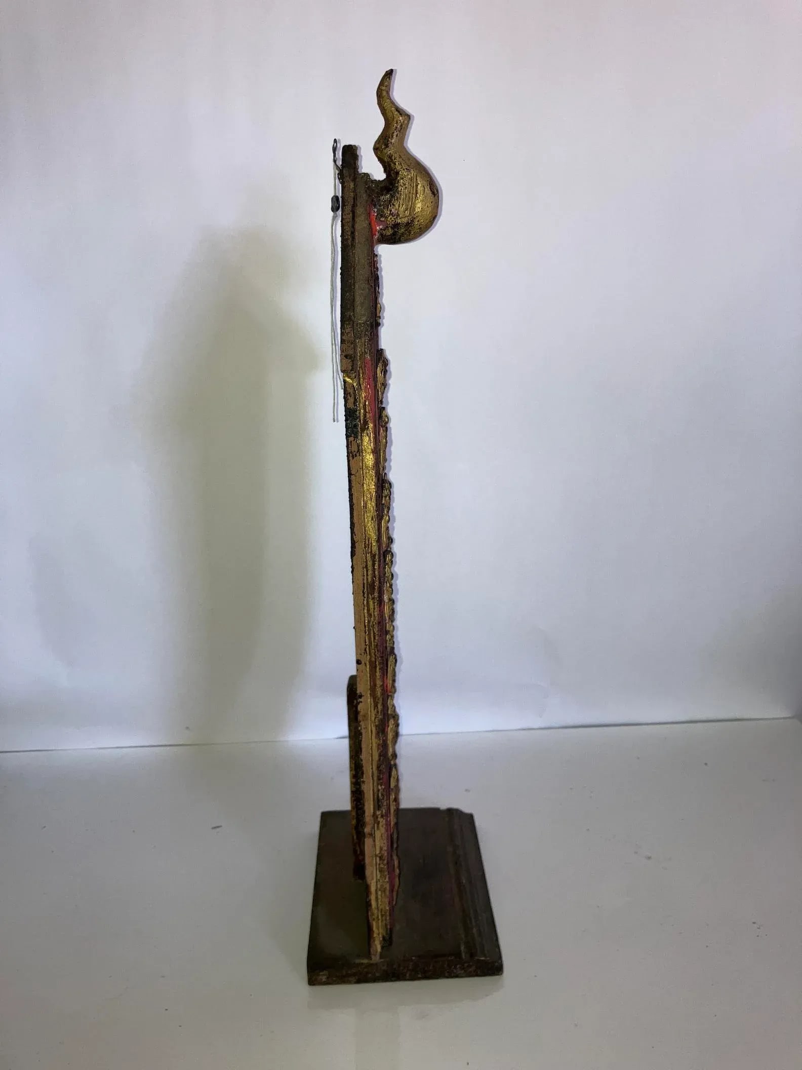 20th Century Thai Wood & Lacquer Votive Tablet - 4