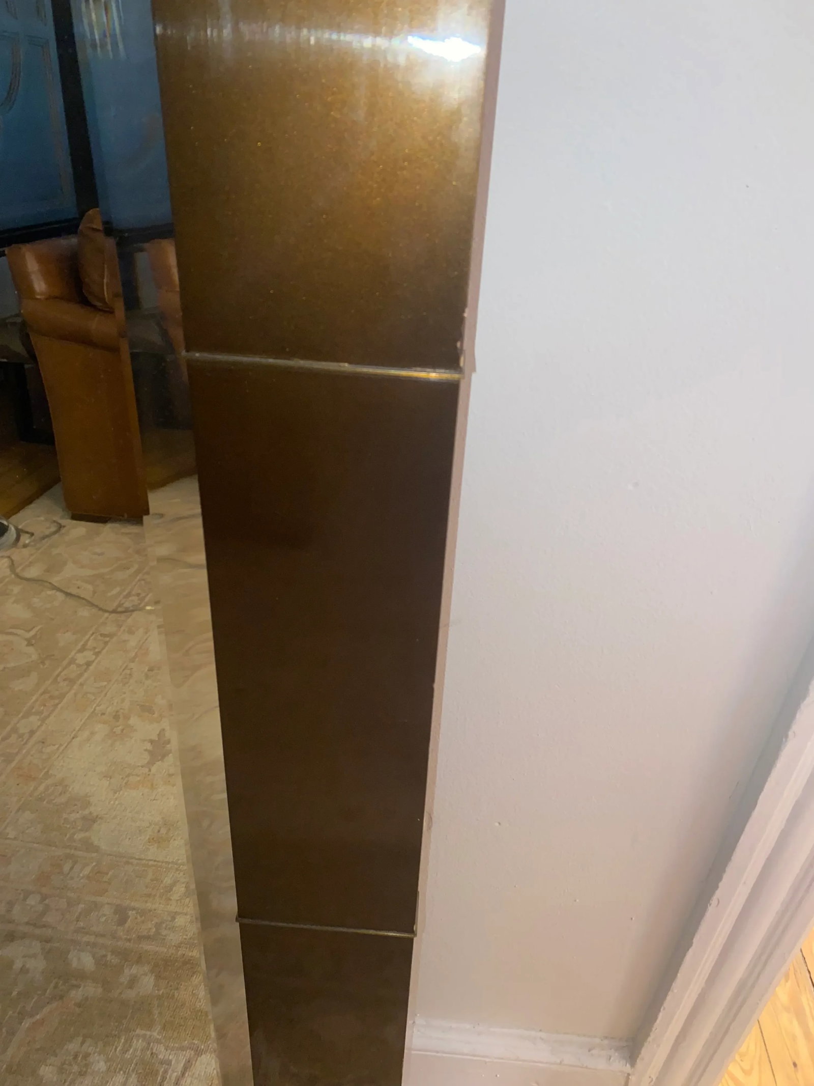 Monumental Art Deco Arched Floor or Tall Wall Mirror - 3