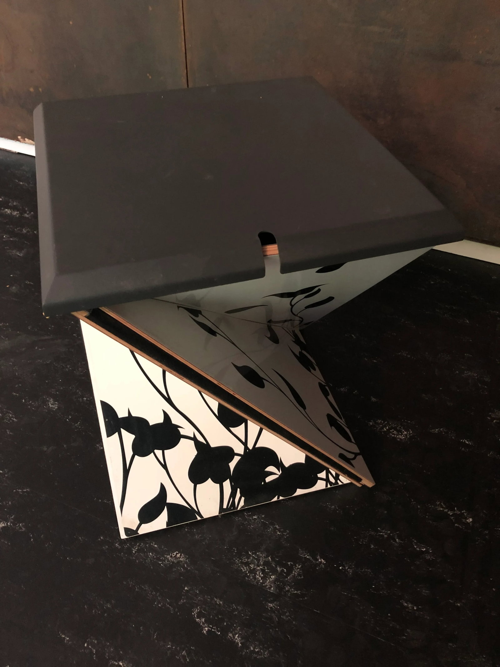 Modern Kada Metal Folding Square Danese Milano End Tables or Stools -A Pair - 12