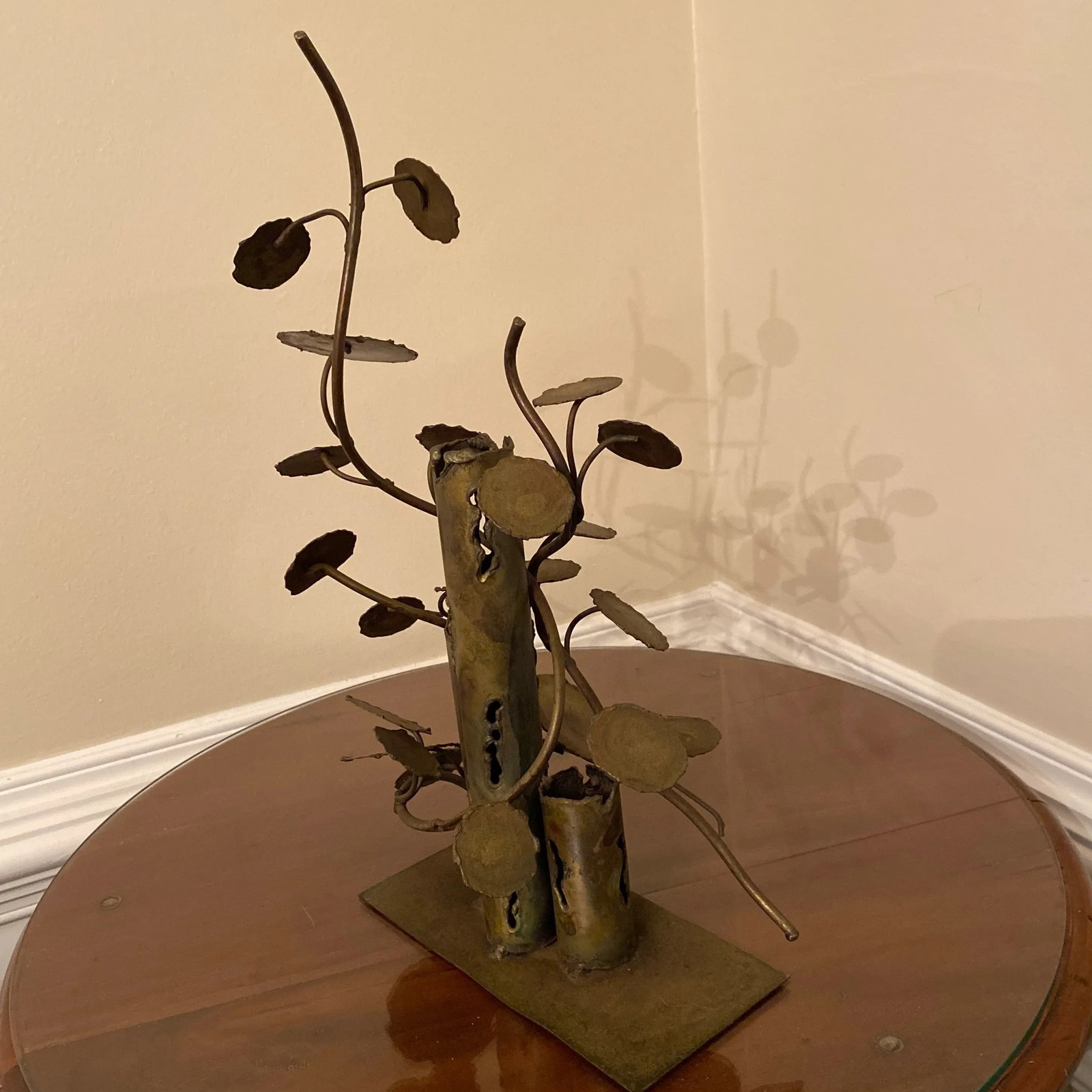70's Vintage Curtis Jere - Style "Raindrops" Plant Sculpture - 4