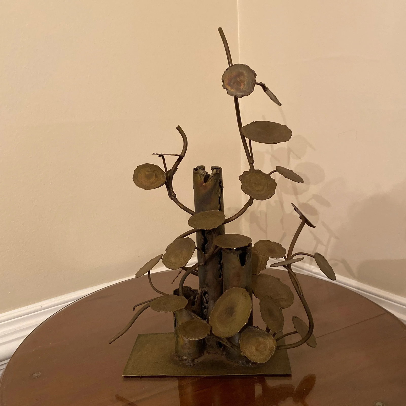 70's Vintage Curtis Jere - Style "Raindrops" Plant Sculpture - 5