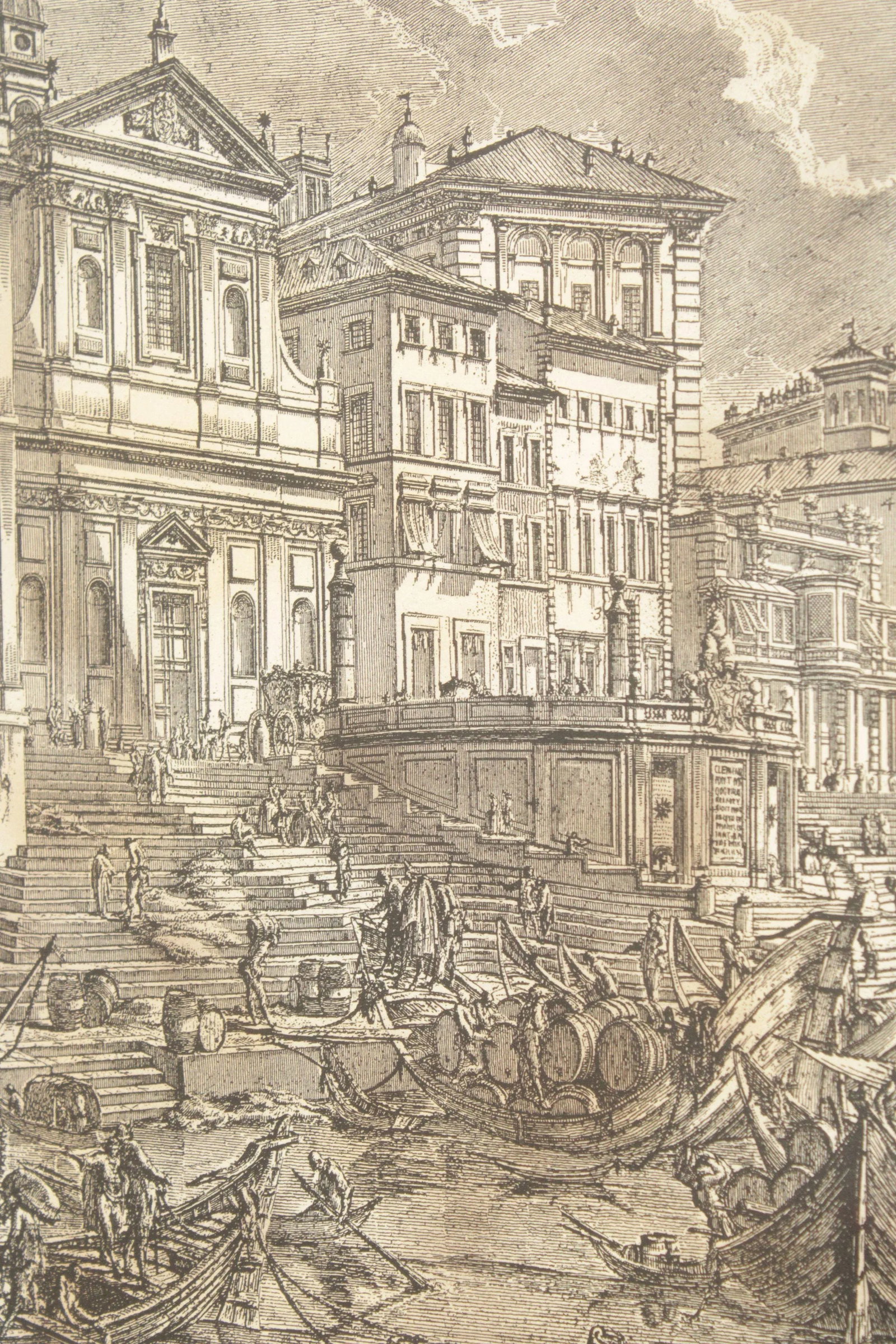 Italian 'Veduta del Porto di Ripetta' Lithograph, After Giovanni Battista Piranesi - 6