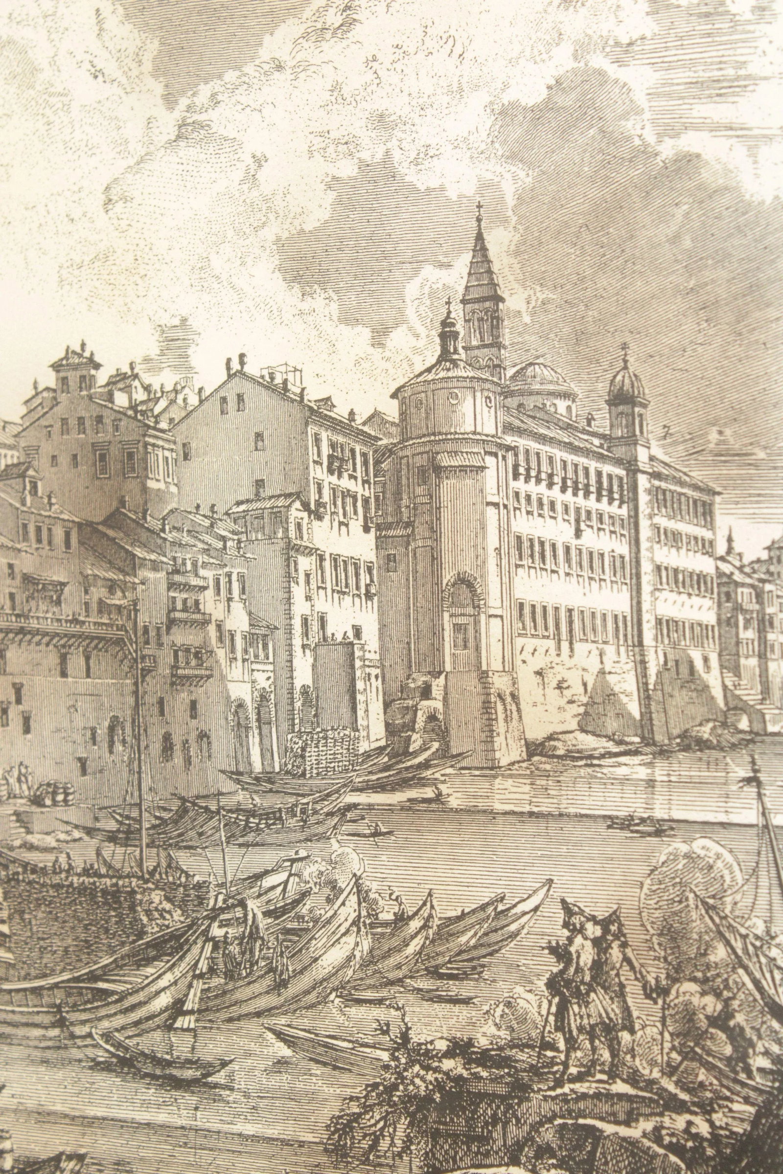 Italian 'Veduta del Porto di Ripetta' Lithograph, After Giovanni Battista Piranesi - 8