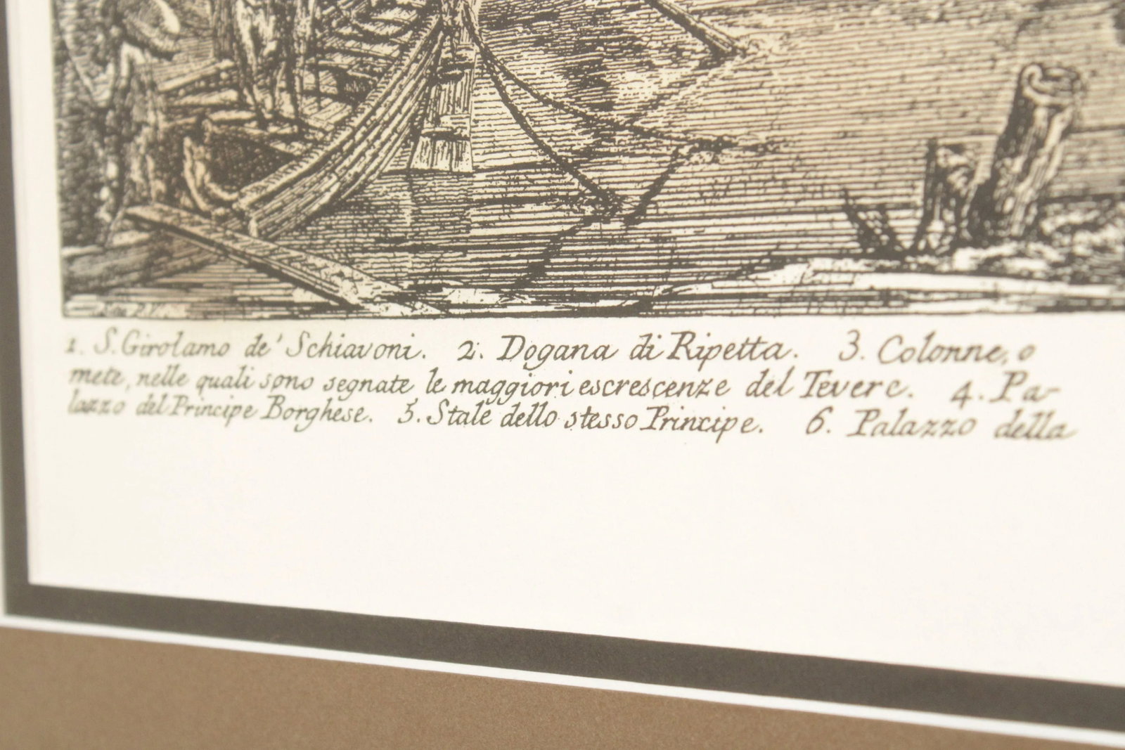 Italian 'Veduta del Porto di Ripetta' Lithograph, After Giovanni Battista Piranesi - 9