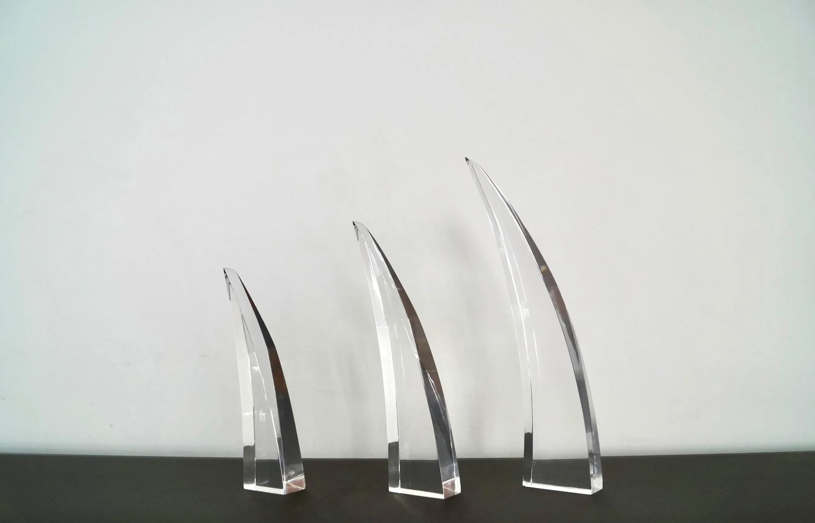 1960's Mid-Century Modern Lucite Sculptures - Set of Three - 3