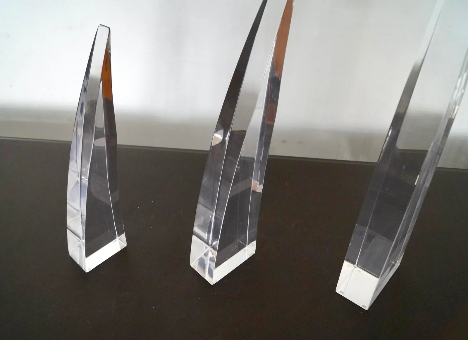 1960's Mid-Century Modern Lucite Sculptures - Set of Three - 7