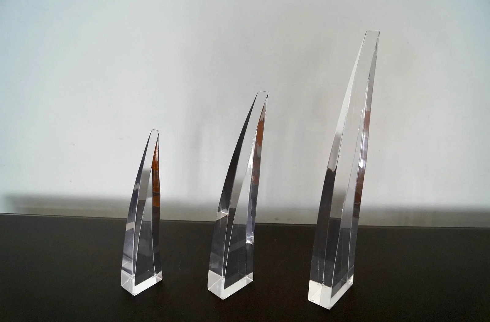 1960's Mid-Century Modern Lucite Sculptures - Set of Three - 8