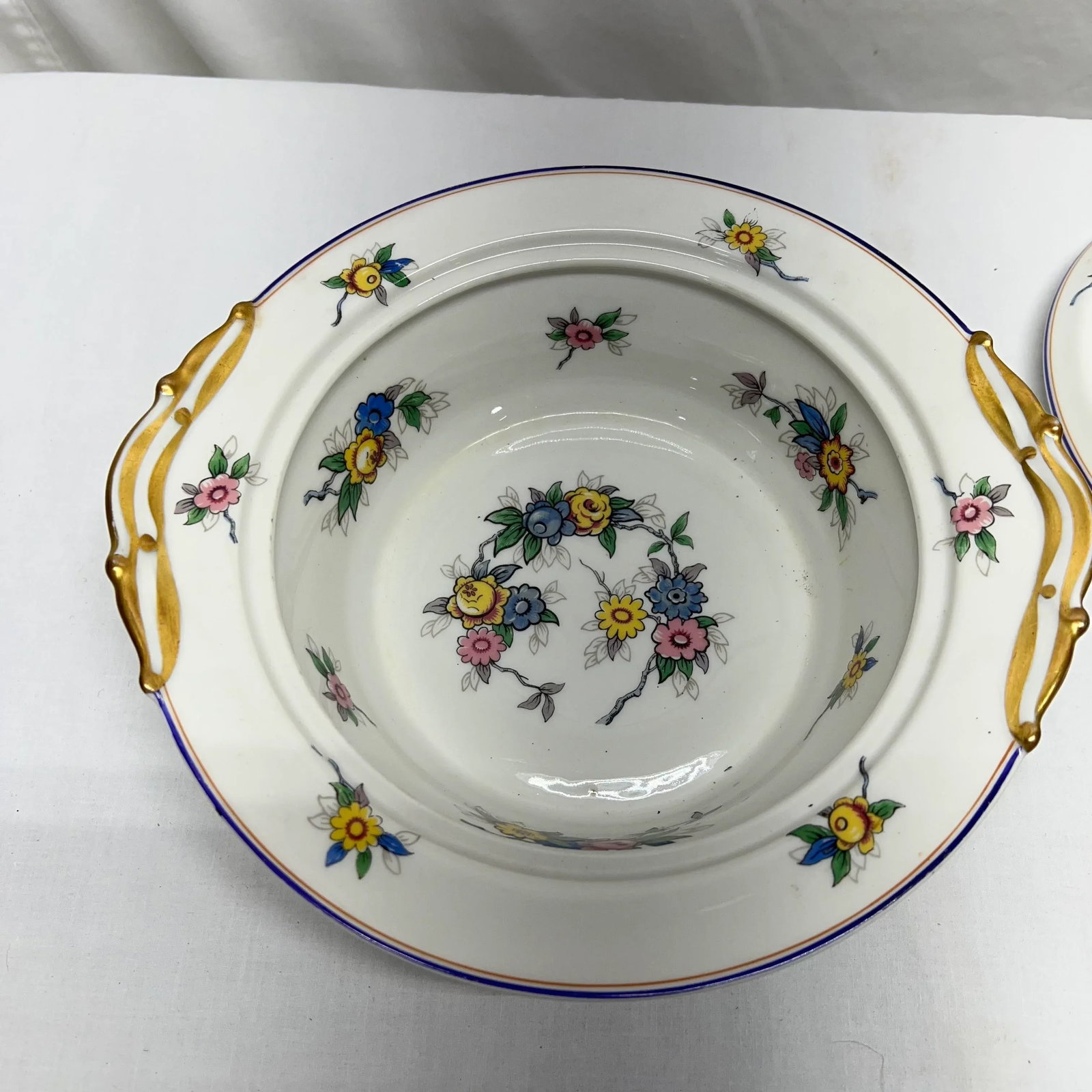 Limoges France Covered Serving Bowl - 3