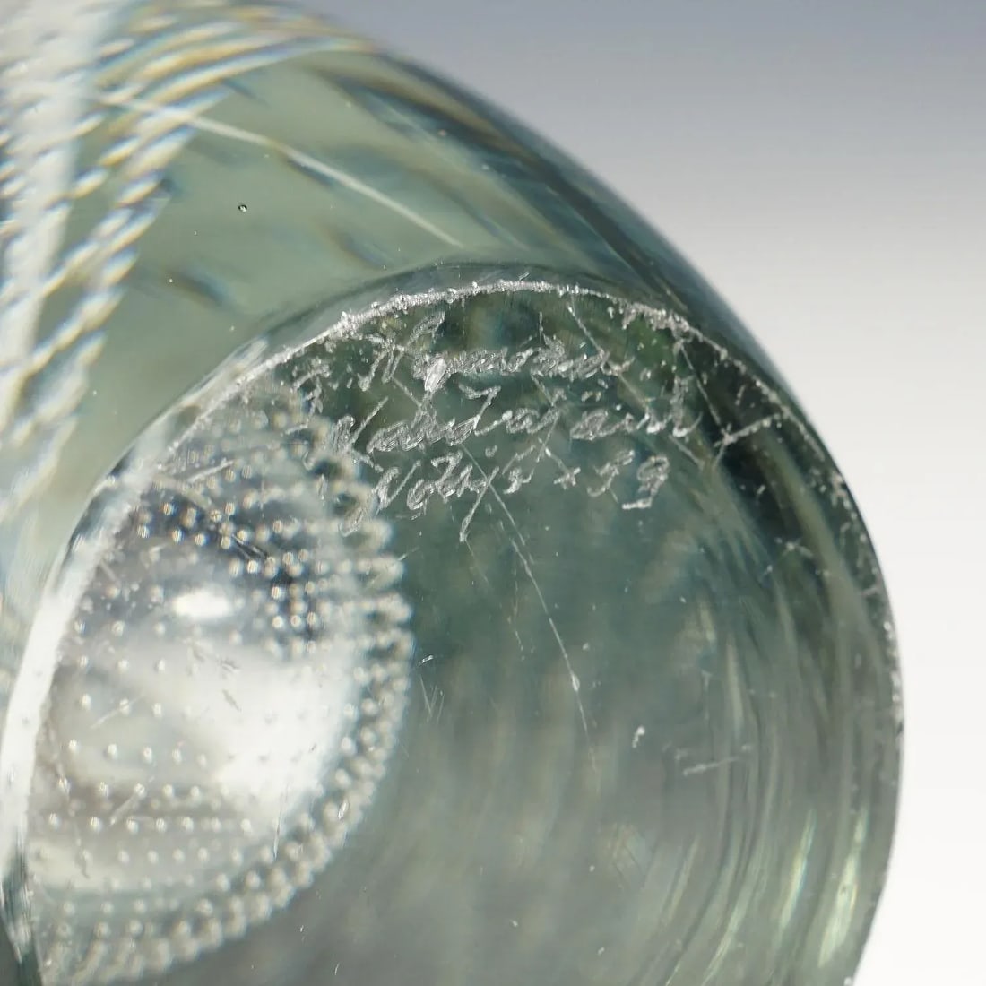 Vintage Art Glass Vase by Gunnel Nyman for Nuutajarvi Notsio - 9