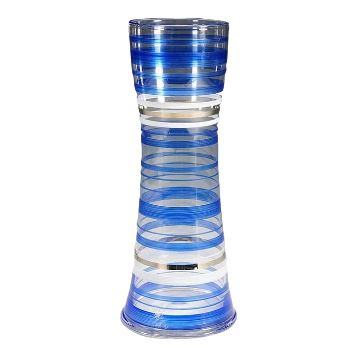 Vintage Art Glass Vase by Martti Rytkoenen for Orrefors, Sweden: Vintage Art Glass Vase by Martti Rytkoenen for Orrefors, Sweden A vintage art glass vase designed by Martti Rytkoenen, Finnland for Orrefors ca. 1990s. Colorless glass in houre glass shape decorated w