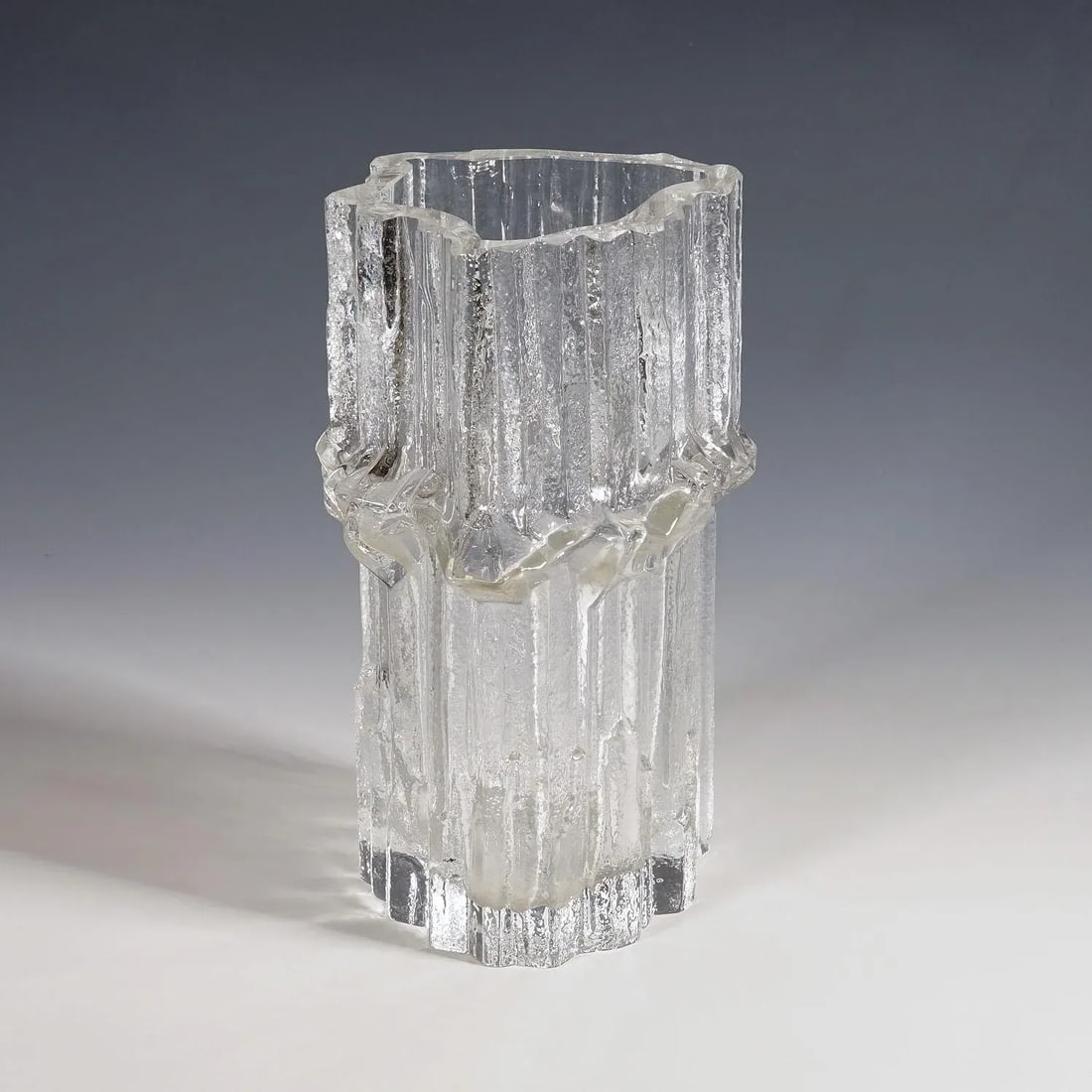 Vintage Art Glass Vase by Tapio Wirkkala for Iittala 1967 - 2