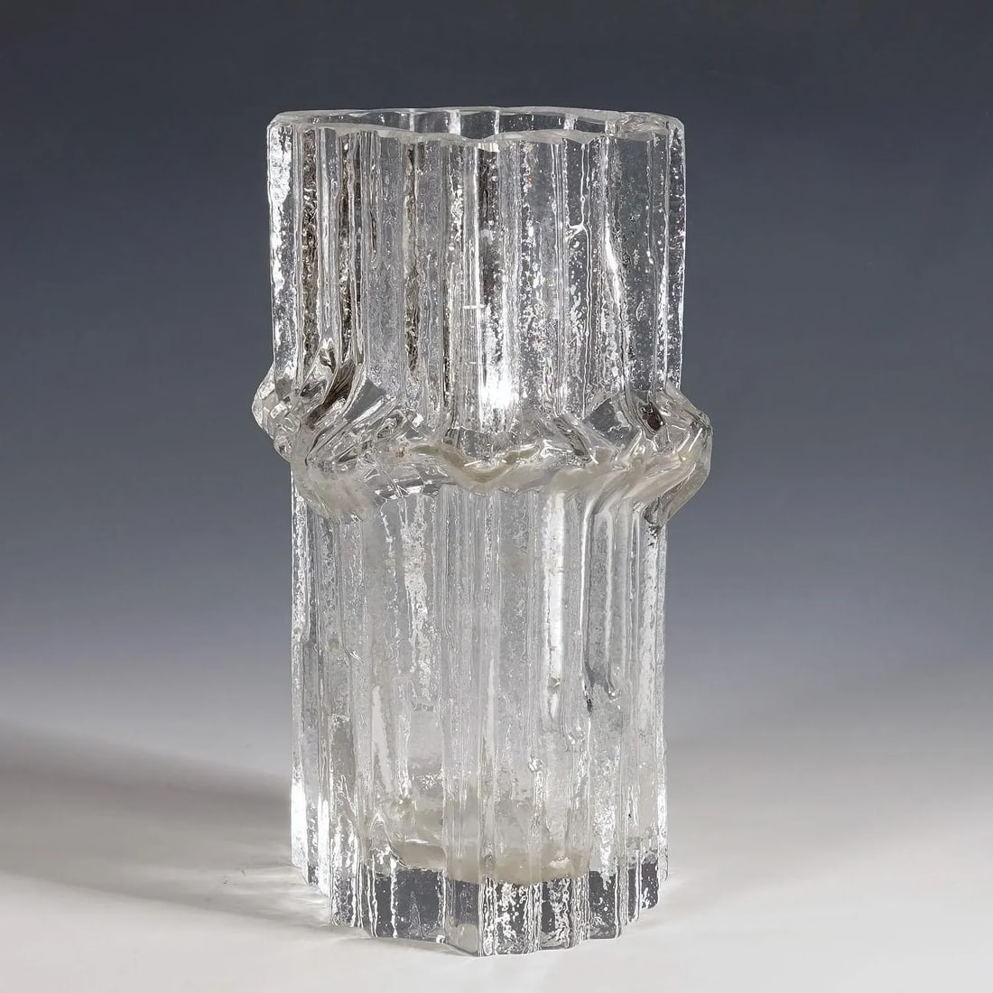 Vintage Art Glass Vase by Tapio Wirkkala for Iittala 1967 - 3