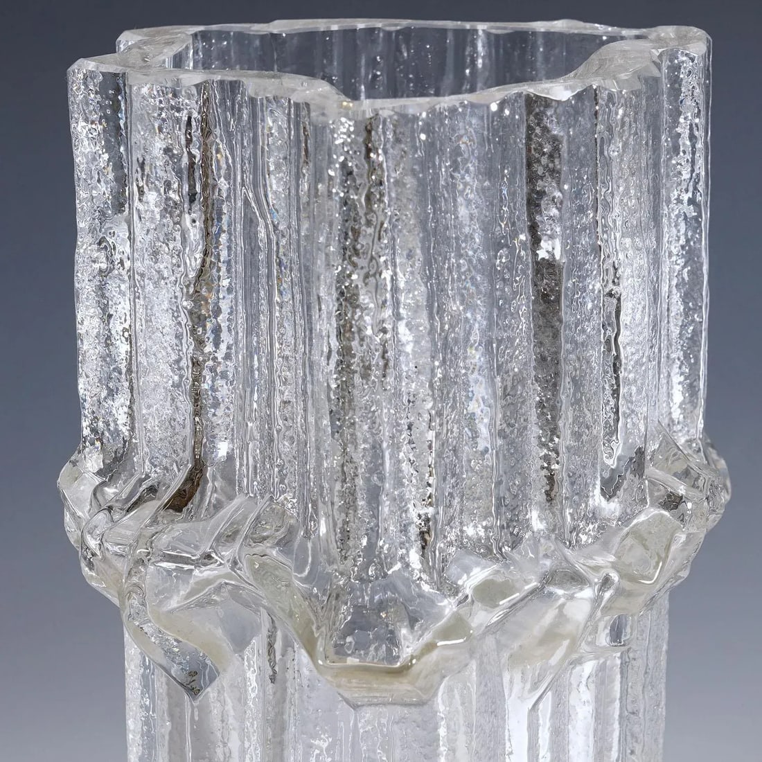 Vintage Art Glass Vase by Tapio Wirkkala for Iittala 1967 - 6