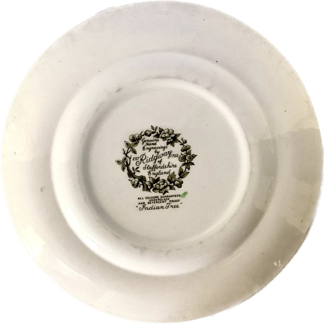 Set of Ridgeway of Staffordshire England "Indian Tree" Plates - 7