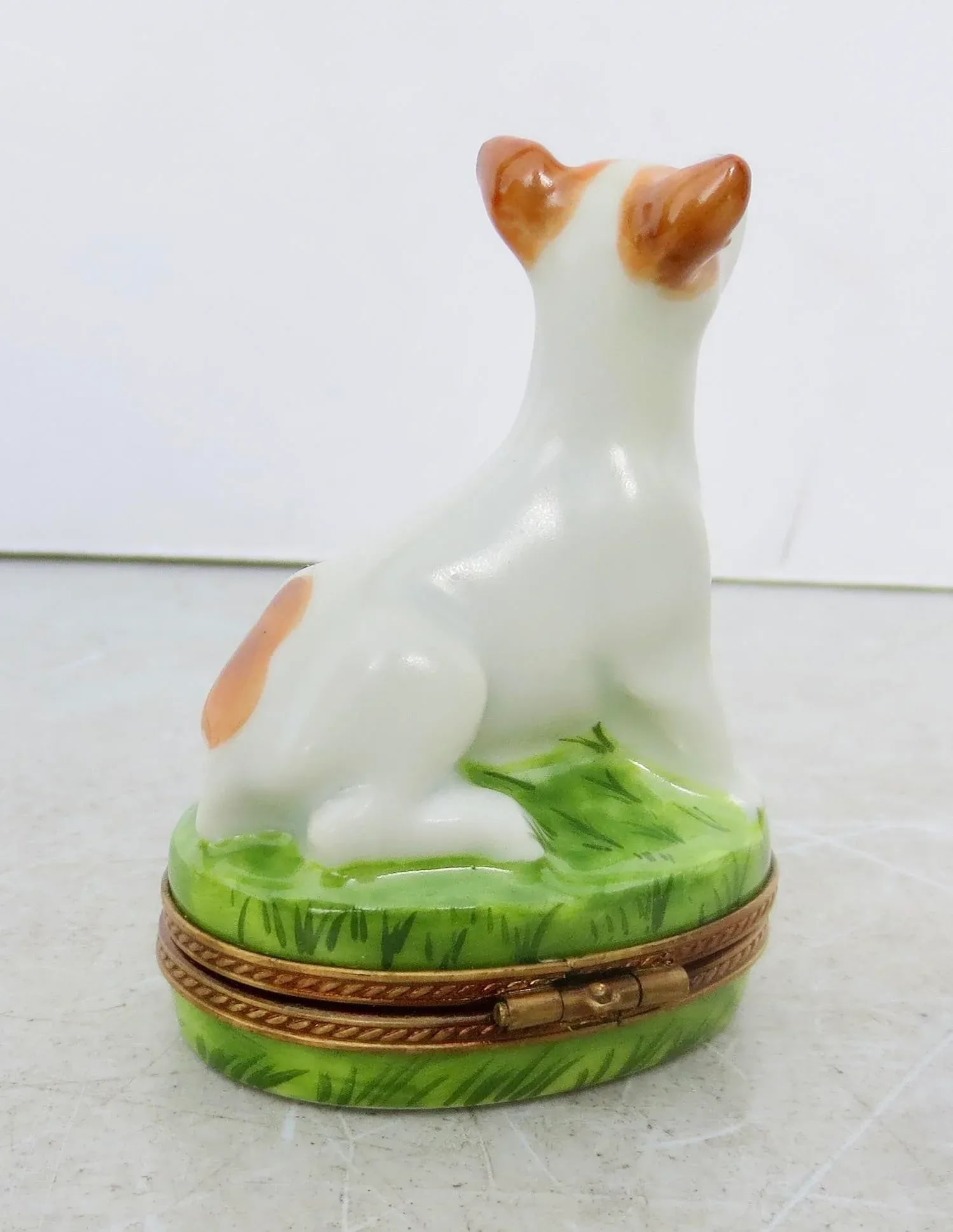 Limoges Porcelain Terrier Box - 2