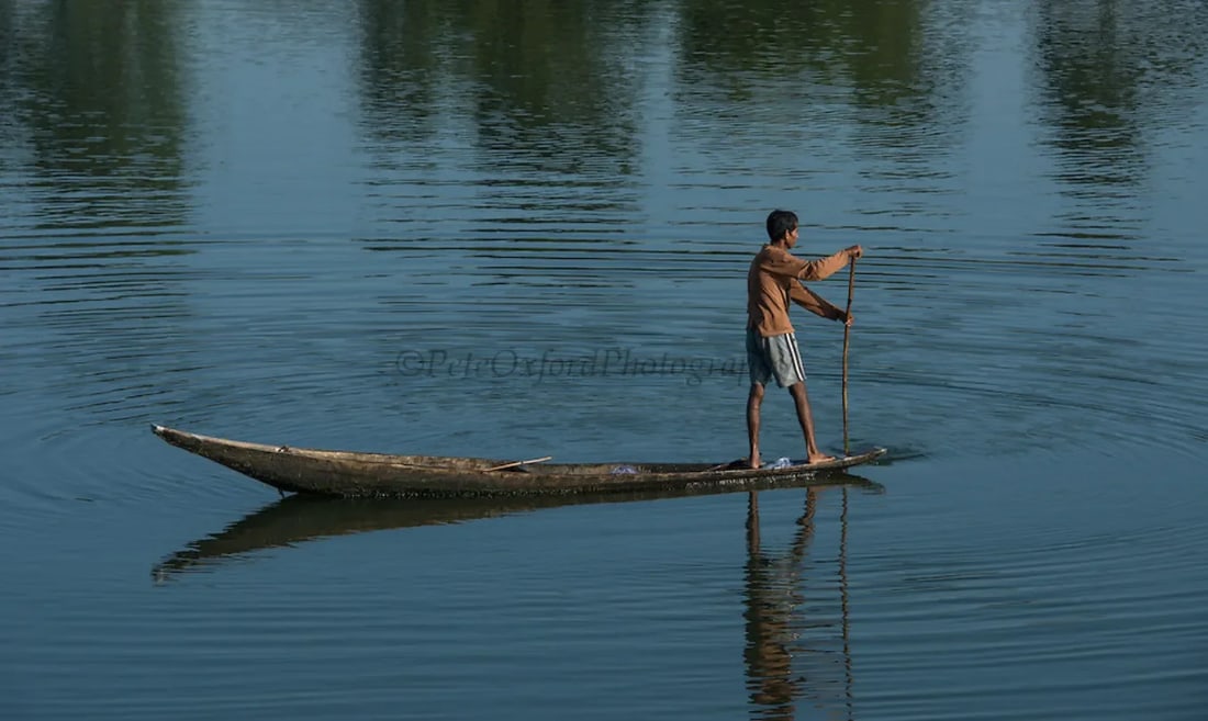 200" Long Antique Primitive Wooden Canoe - 3