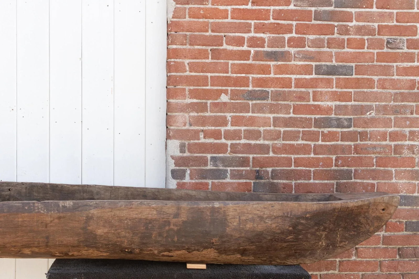 200" Long Antique Primitive Wooden Canoe - 8