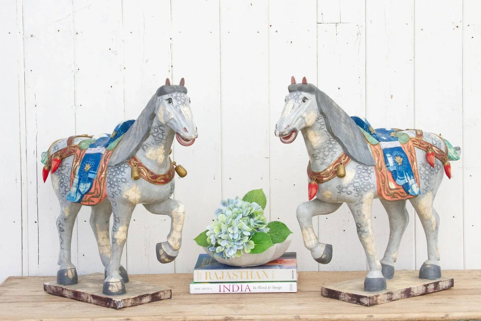 Pair of Mid-Century Inlay Veneer Horses - 12