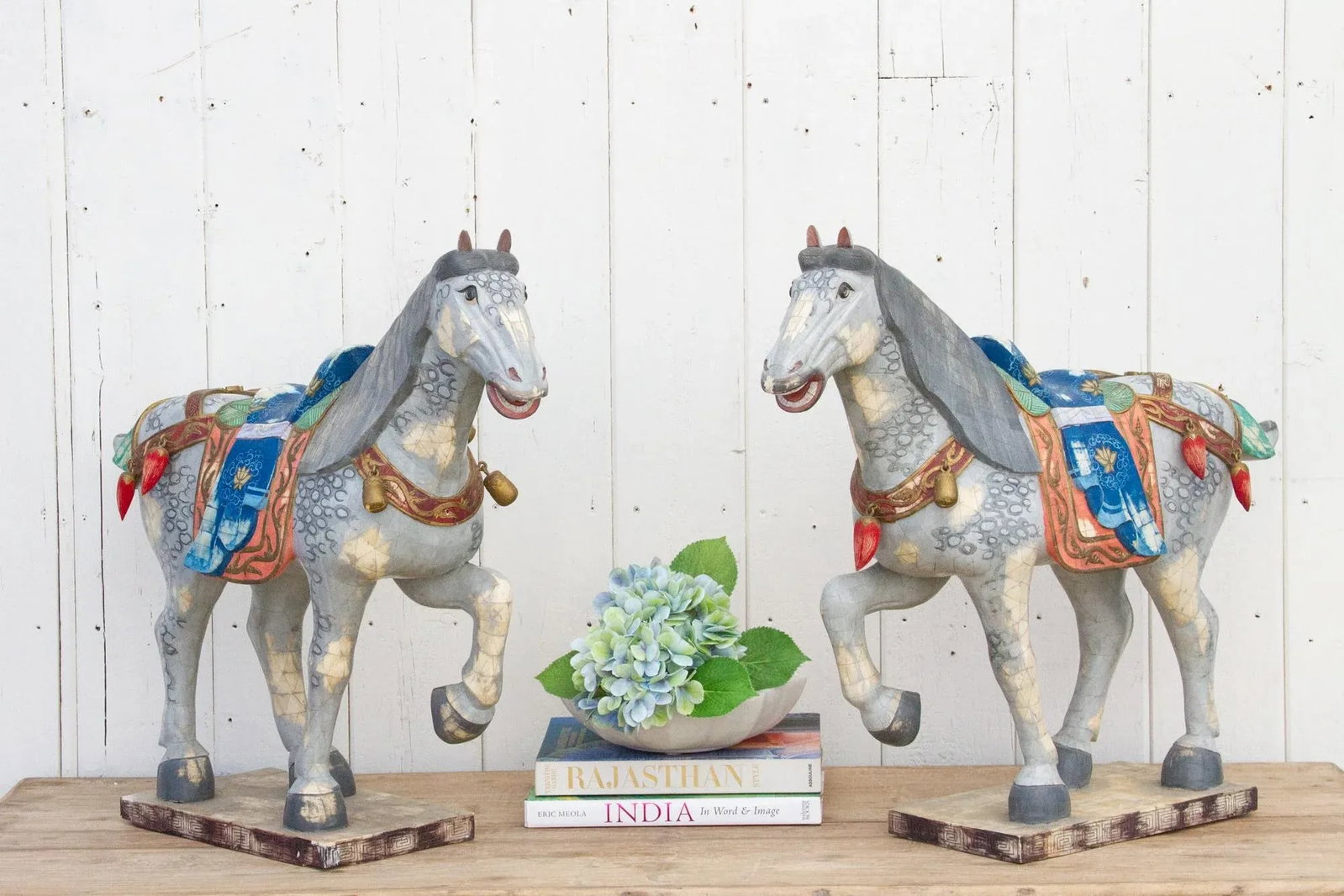 Pair of Mid-Century Inlay Veneer Horses - 2
