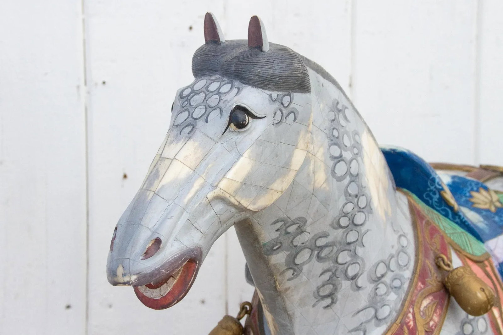 Pair of Mid-Century Inlay Veneer Horses - 8
