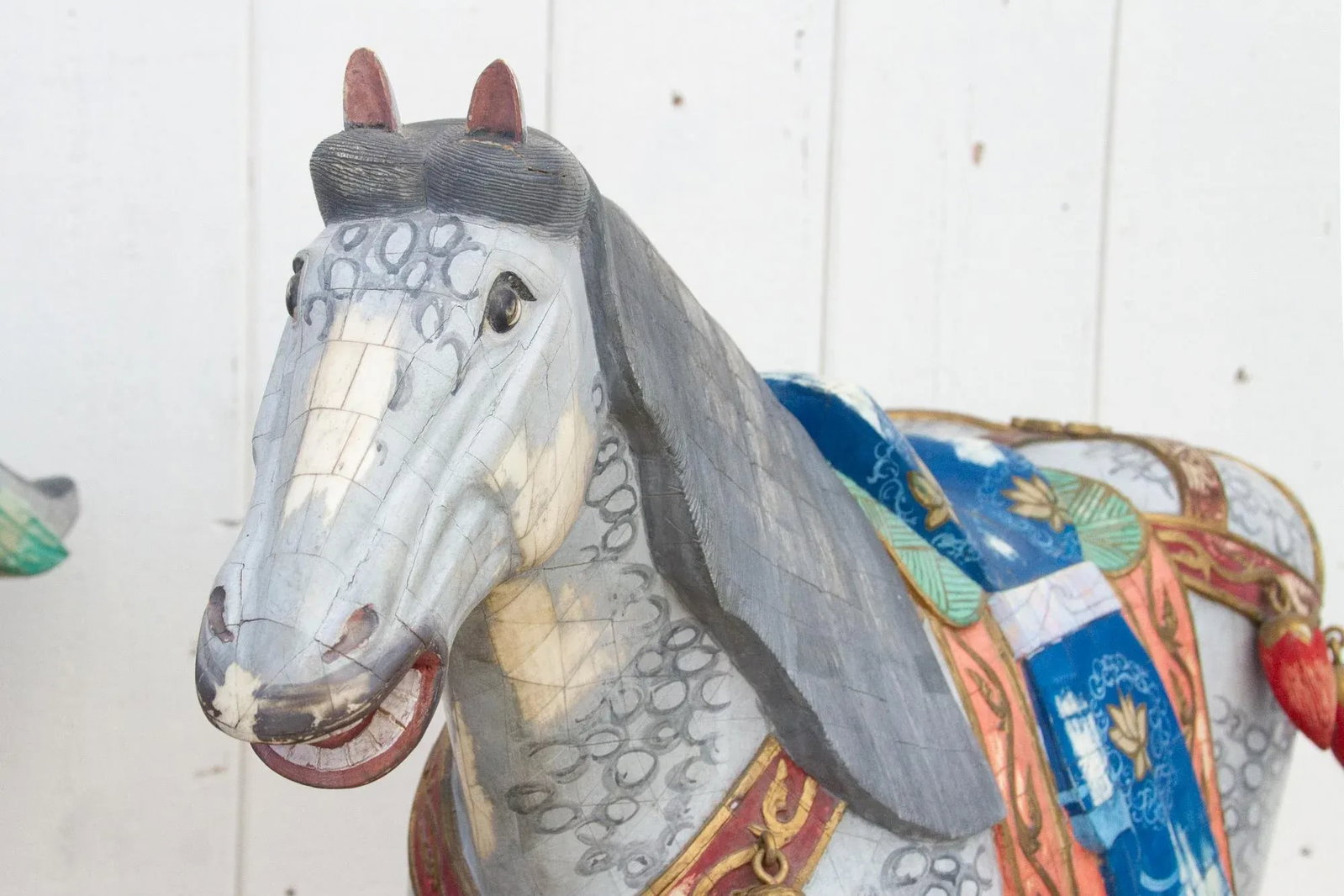 Pair of Mid-Century Inlay Veneer Horses - 9