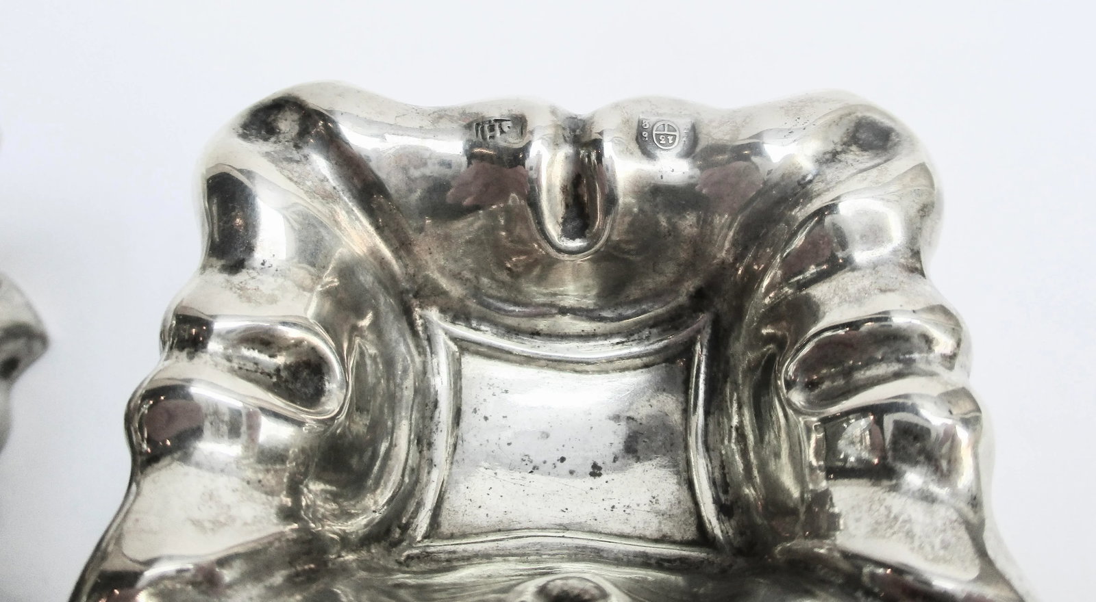 Antique Austro-Hungarian Silver Salt & Pepper Servers Circa 1852- a Pair of 2 - 4