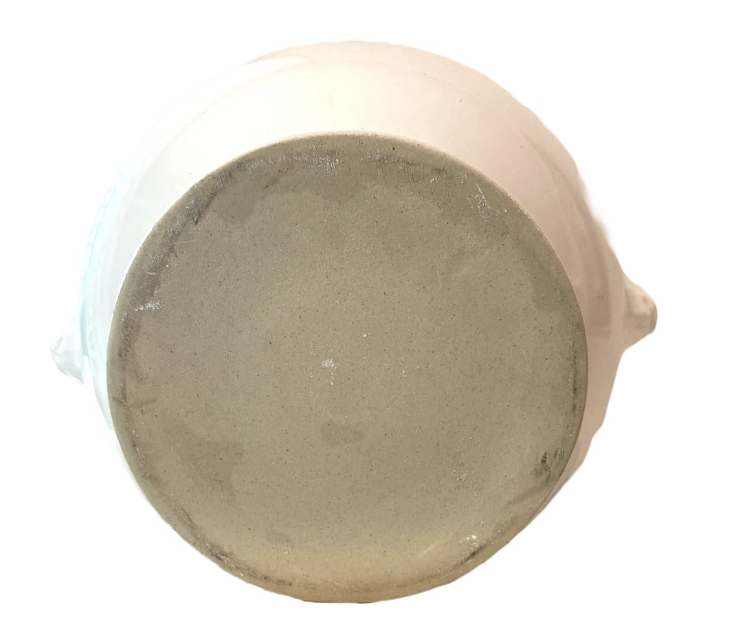 Antique French White Ironstone Tureen Lion Face Handles and Lid - 9