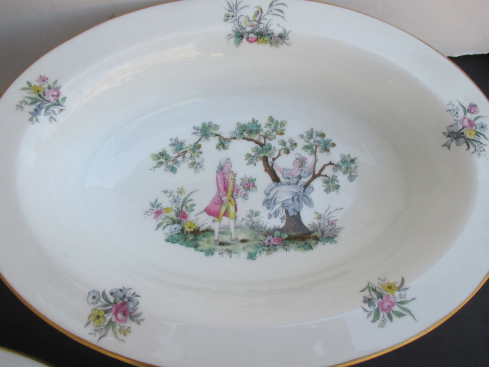 Royal Worcester Watteau Pattern Service Pieces -A Group of 5 - 4