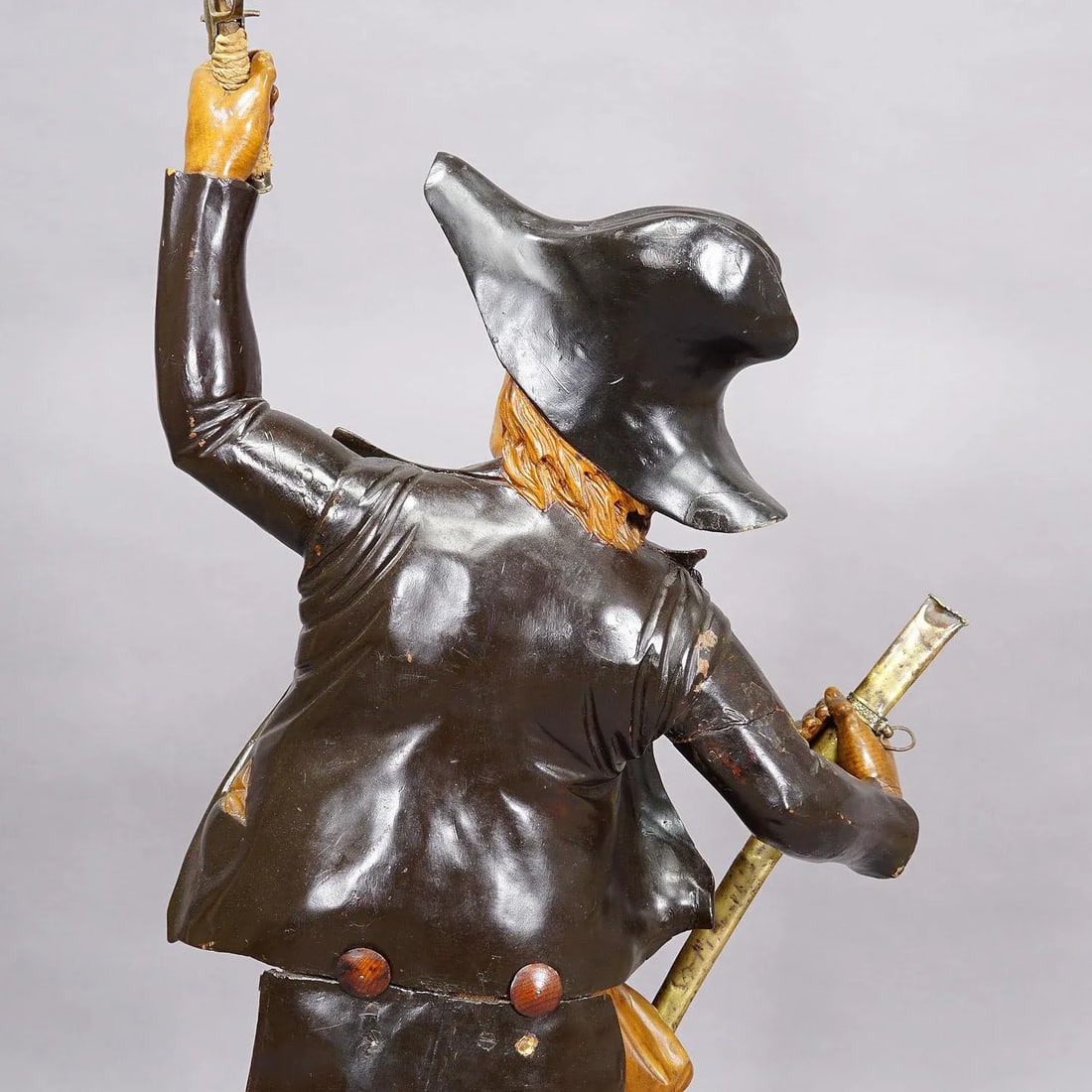 Large Antique Statue of a French Freedom Fighter Ca. 1920s - 12