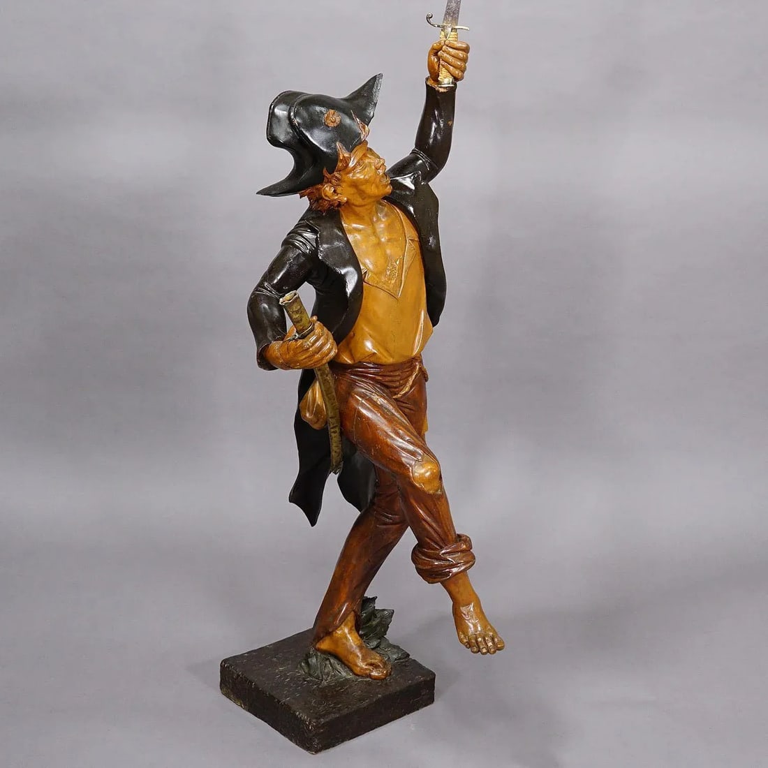Large Antique Statue of a French Freedom Fighter Ca. 1920s - 2