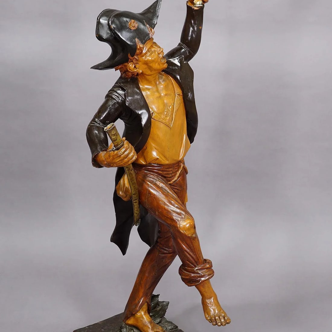 Large Antique Statue of a French Freedom Fighter Ca. 1920s - 3
