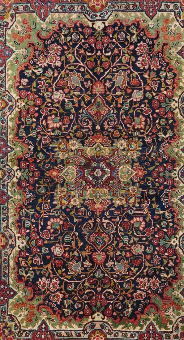 Vintage Sarouk (One of Pair) Rug 4'4'' X 6'10'' - 3