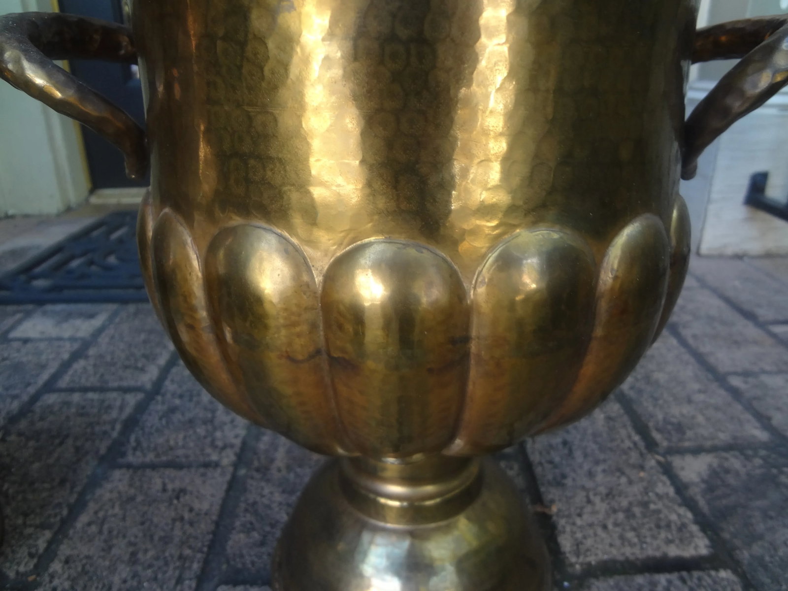 Pair of Vintage Italian Brass Wine or Champagne Coolers - 7