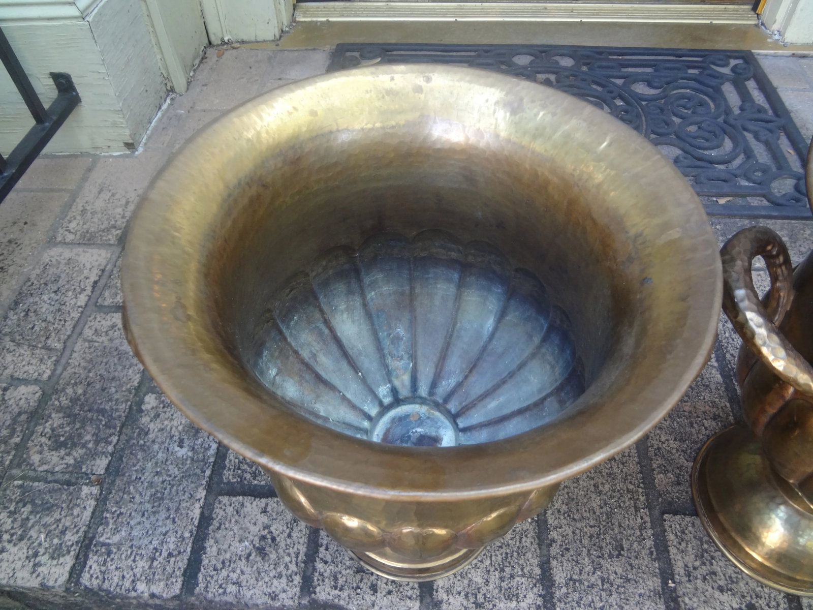 Pair of Vintage Italian Brass Wine or Champagne Coolers - 9