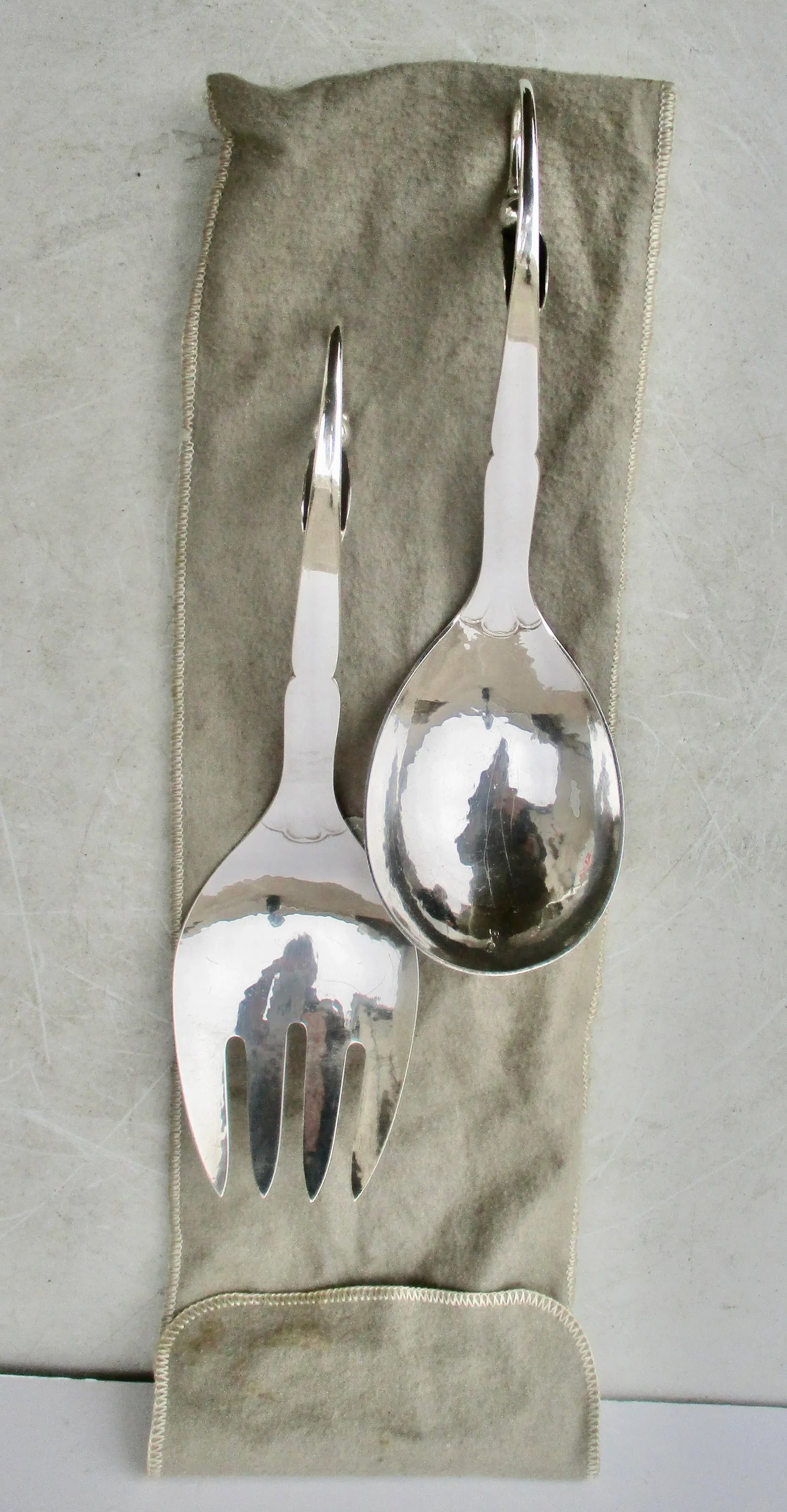 Georg Jensen Sterling Silver Serving Set -A Set of 2 - 3