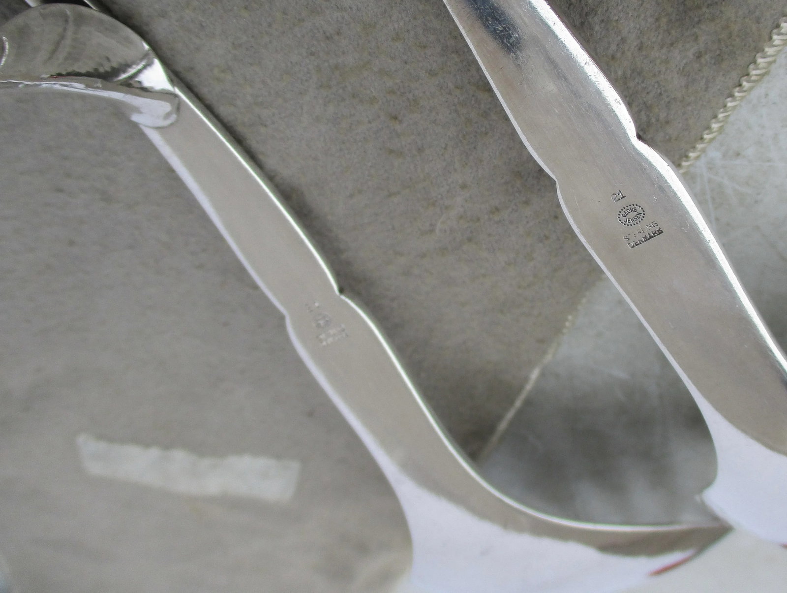 Georg Jensen Sterling Silver Serving Set -A Set of 2 - 5