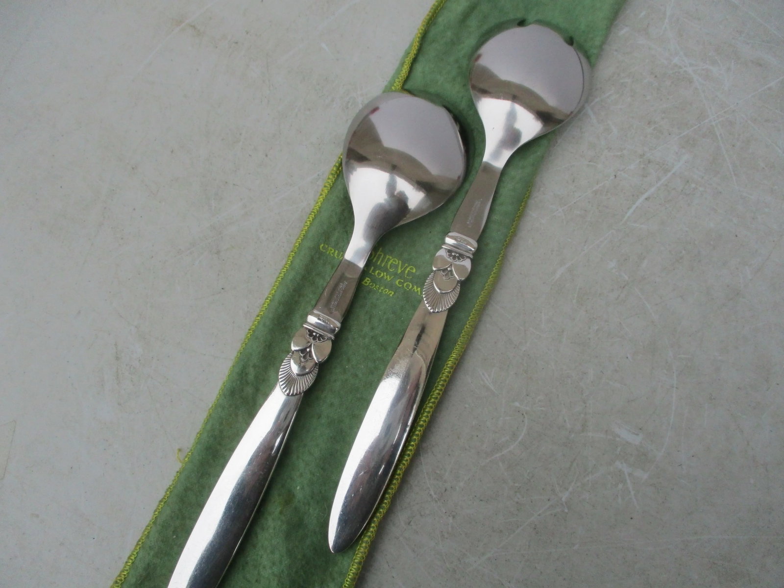 Georg Jensen Cactus Serving Set Circa 1950s. - Set of 2 - 4