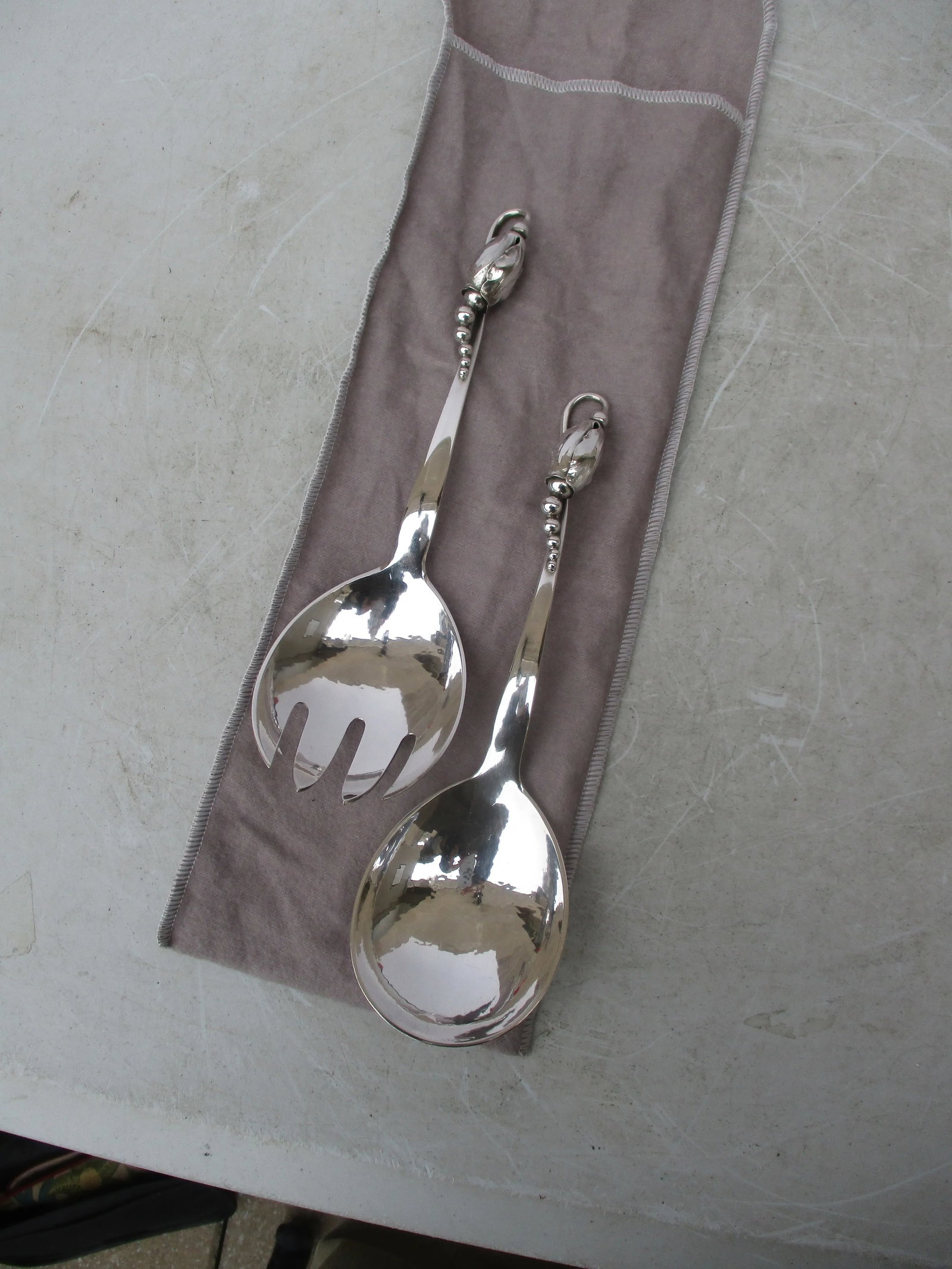 Georg Jensen Blossom Pattern #84 - Pair of 2 - 2