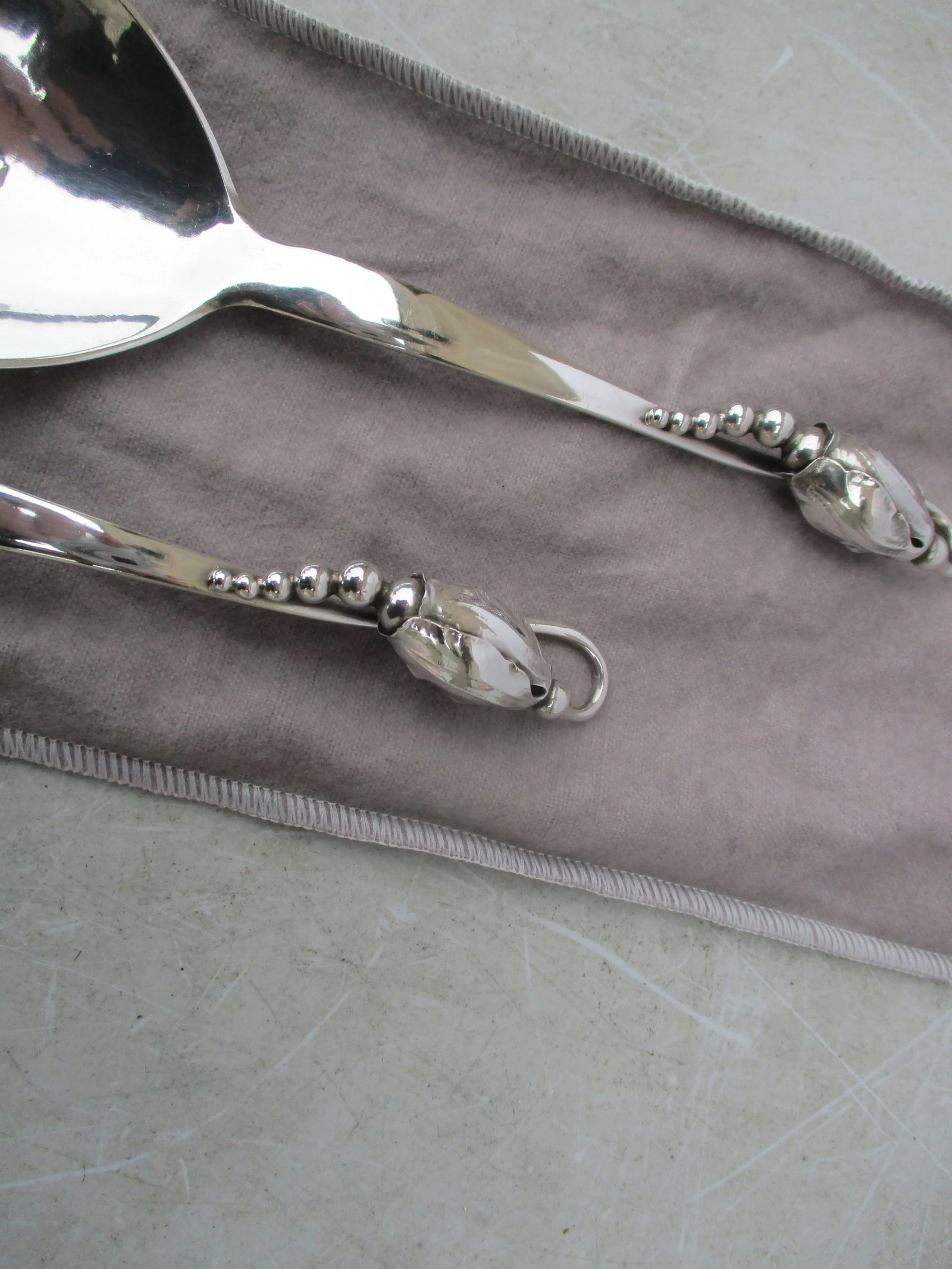 Georg Jensen Blossom Pattern #84 - Pair of 2 - 3