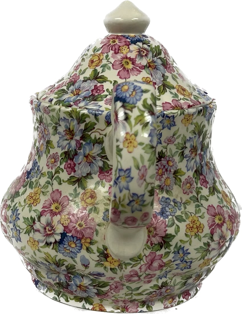 Vintage English Staffordshire Laura Chintz Teapot - 2