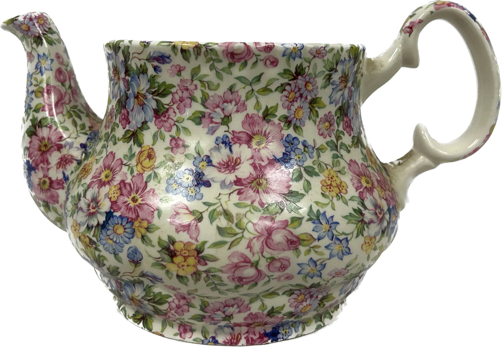 Vintage English Staffordshire Laura Chintz Teapot - 4